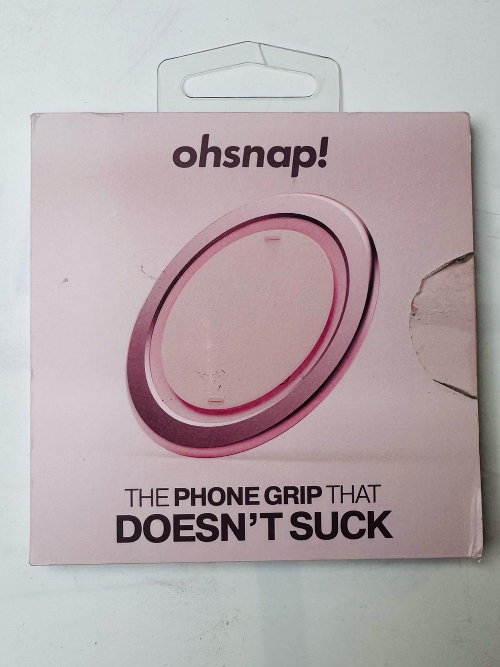 Oh snap! Pink magnetic snap grip that fits most compatible mag safe phones .